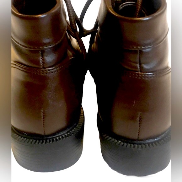 Brown Ankle Lace Up Boots - Picture 5 of 7